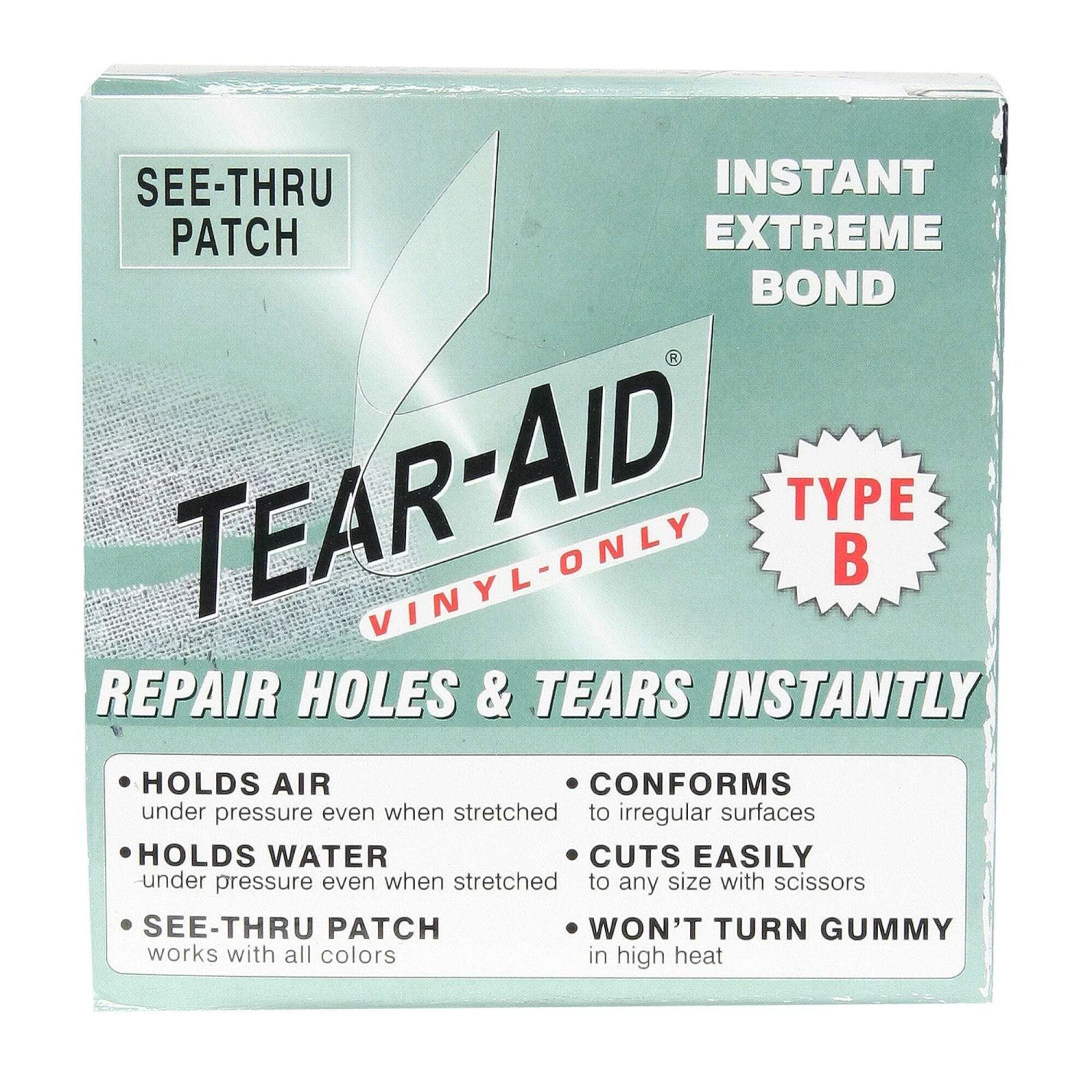 Tear Aid - Type B (Vinyl/PVC) NRS Tear Aid - Type B (Vinyl/PVC) -Colorado Kayak Shop 1981 R front 072709 2000x2000 babf6971 d162 48a4 bb16 74e702e031a8