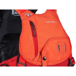 Astral INDUS Life Jacket -Colorado Kayak Shop AstralIndusPFDFireOrangeCloseUp