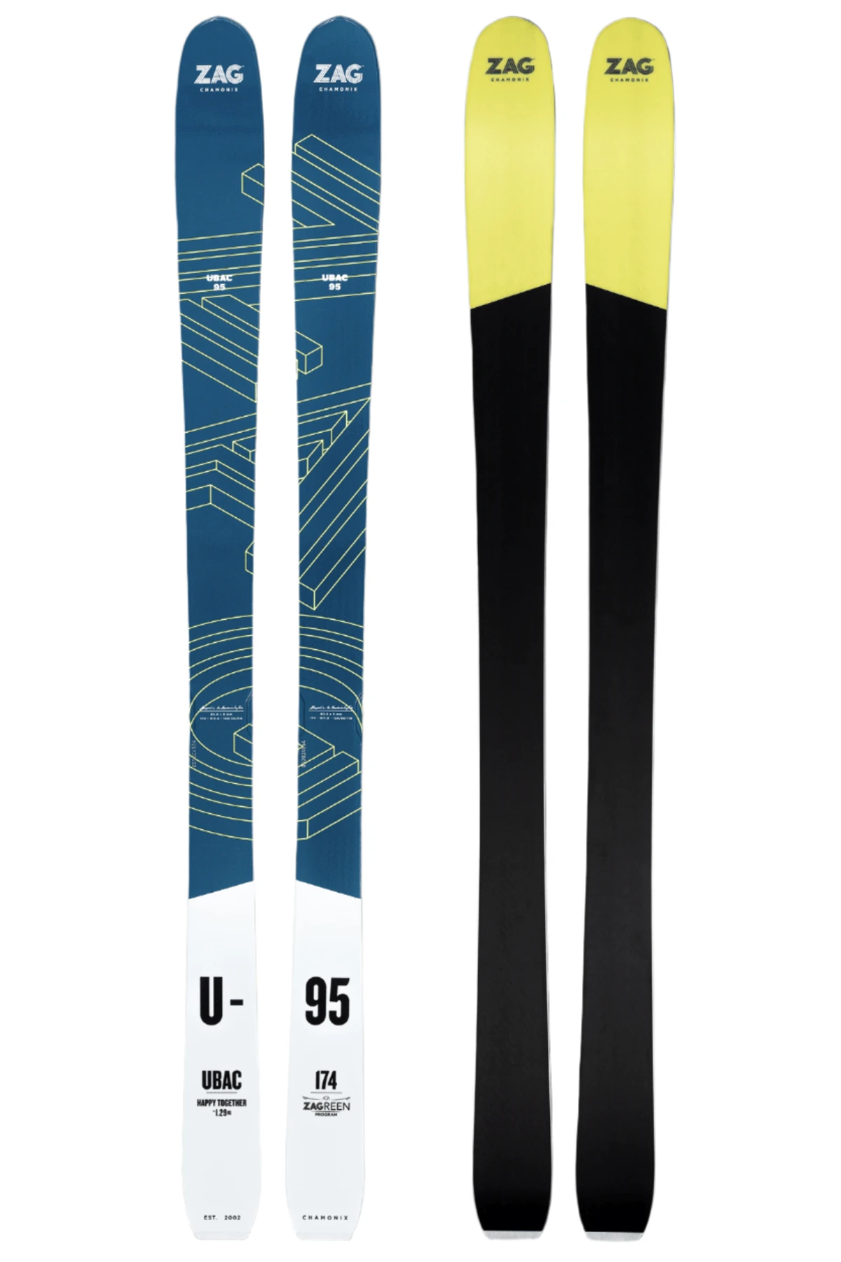 Zag 2025 UBAC 95 Skis Zag 2025 UBAC 95 Skis -Colorado Kayak Shop zag lateral u95h 1 1